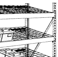 Auto Parts Store Battery Rack Shelf System