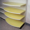Curved Shelves for Gondola
