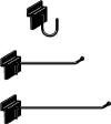 Store Fixtures - Pegboard, Slatwall, & Gridwall Wire Display Hooks & Accessories